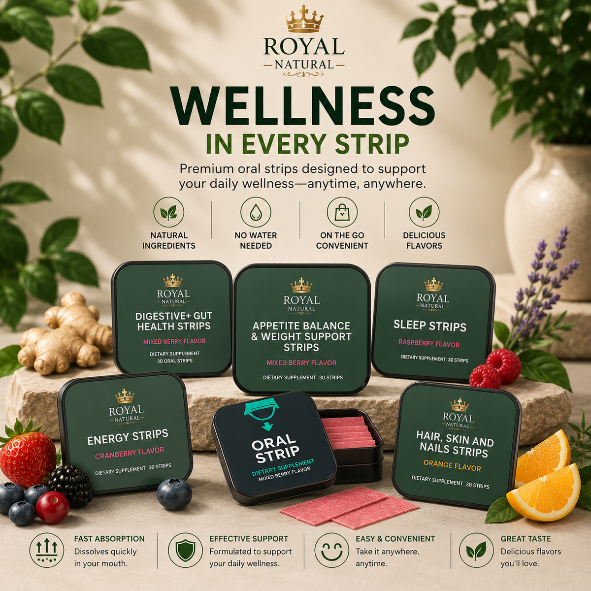 ROYAL NATURAL Strips